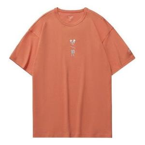 Футболка x disney mickey crossover sports с круглым вырезом Li-Ning, оранжевый