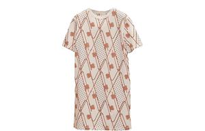 Платье женское Hermes, белый / коричневый