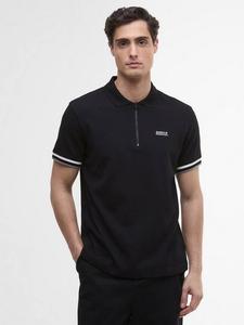 Хлопковая поло Buxton с коротким рукавом Regular Fit Barbour, Black