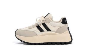 Кроссовки женские толстые низкие Humanism 1986, черный