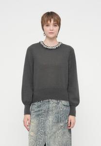 Джемпер VILA VIALICE BLING PULLOVER, Dark Grey Melange/Mottled Dark Grey