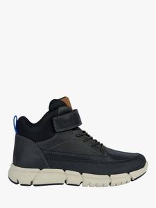 Детские ботинки Flexyper из вощеной кожи Geox, Black