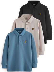 Рубашка Next, сапфировый/серо-коричневый/черный