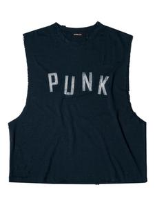 Потертый топ без рукавов Mainless, синий