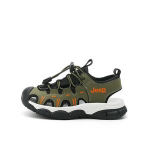 Детские сандалии тёмно-серые зелёные Kids' Jeep