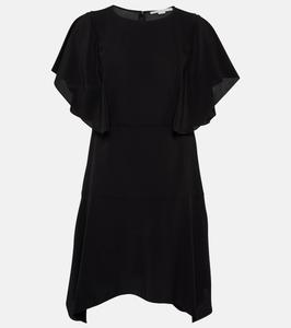 Шелковое мини-платье Stella McCartney, черный