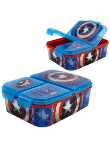 Ланч-бокс | 3 отделения | Капитан Америка | Ланч на вынос | Веспер Marvel