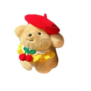 MIC RABBIT Коллекционные плюшевые куклы Little Golden Retriever с нагрудником высота 20см/30см