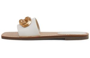 Шлепанцы женские розовые/белые Charles&Keith