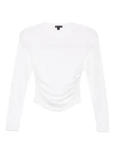 Топ из джерси со сборками James Perse, белый