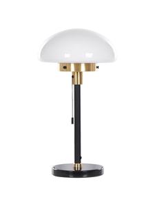 Настольные лампы MINIJA в черно-бело-золотом исполнении - (Ш) 28 x (В) 66 x (Д) 28 см