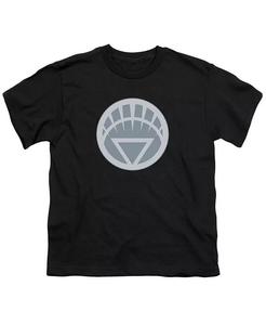 Футболка с коротким рукавом и белым символом для мальчиков Green Lantern, черный