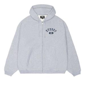 Худи Stussy Varsity Zip Hoodie, Grey Heather