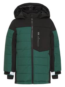 Стеганая куртка "Адин" зеленого цвета HULABALU