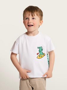 Рубашка SATURNDAY Krokodil auf SUP, белый