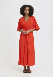 Имельда др. длинное платье Ichi, Fiery Red