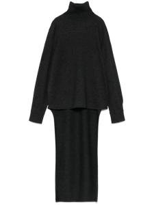 Givenchy свитер с высокой посадкой, серый