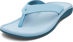 Женские пляжные сандалии OLUKAI Ohana, водонепроницаемые шлепанцы, поддержка свода стопы и комфортная посадка, легкие и прочные, улучшенное сцепление и устойчивость, синий