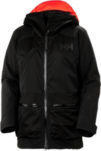 Helly-Hansen Whitewall Lifaloft 3.0 Jkt - женская водонепроницаемая горнолыжная куртка с утеплителем LIFALOFT, свободный крой. Helly Hansen, 990 Black