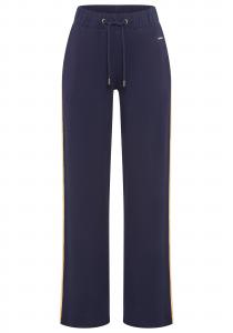 LAURA SCOTT Широкие брюки в темно-синем цвете