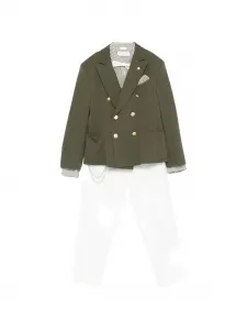 Однобортный костюм (набор из 8 предметов) Colorichiari, белый