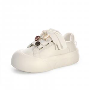 Cobx Женские повседневные туфли на низком ходу с кобовым амортизатором, противоскользящие и износостойкие, бежевые (на пуговицах), цвет Beige (Buttoned)