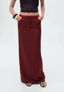 Юбка Mango Maxi skirt, Bordeaux