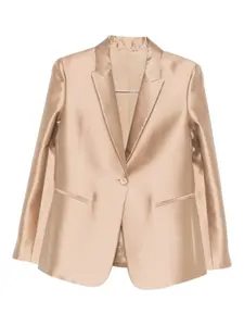 Жакет на пуговицах с заостренными лацканами Alberta Ferretti, нейтральный