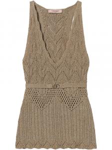 Топ с люрексом TWINSET, нейтральный