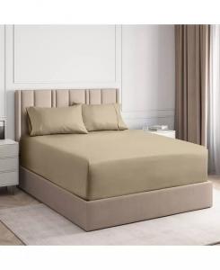 Хлопковая простыня с очень глубоким карманом размером 18–24 дюйма CGK Unlimited, бежевый