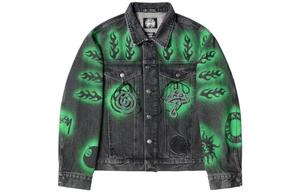 Мужская джинсовая куртка Dries Van Noten X Stussy, синий