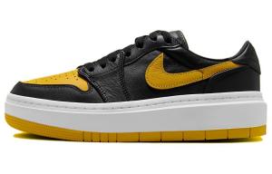 Кроссовки Air Jordan 1 Vintage Basketball Shoes Men Low-top Black/Yellow, черный/желтый