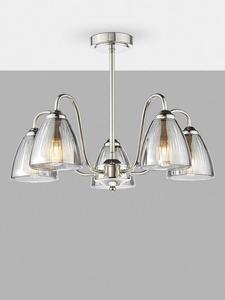 Потолочный светильник Glynis 5 Arm Semi Flush Där, Nickel