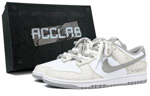 Nike Кроссовки Dunk Lightweight Height Increasing Low top Skateboard для мужчин, цвет Ecru Gray