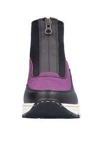 Ботинки женские Rieker на танкетке, розовый/черный