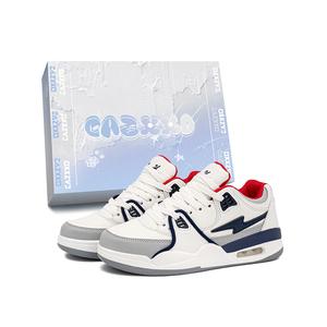 CAZXXO Низкие повседневные кроссовки унисекс бело-голубые, цвет White Blue