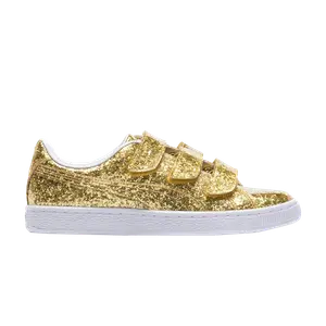 Кроссовки Wmns Basket Strap Glitter Puma, золото