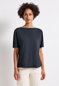 Футболка Street One Basic T-shirt, Blau/Blue