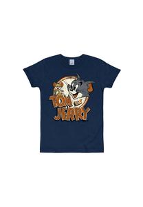 Футболка узкого кроя с логотипом Tom & Jerry LOGOSHIRT, темно-синий