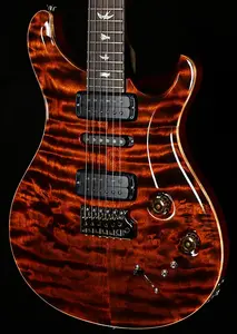 PRS Willcutt Эксклюзивная деревянная библиотека Modern Eagle V Orange Tiger Quilted Maple 10 Top (213)