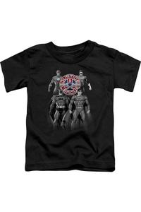 Футболка для малышей Justice League of America "Оттенки серого" с коротким рукавом Gildan