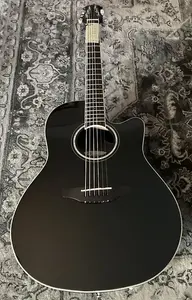 Акустико-электрогитара Ovation с 6 струнами, правая, черная (CS24-5)