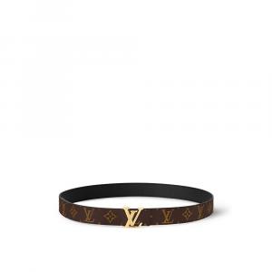 Двусторонний ремень LV Initiales шириной 30 мм Louis Vuitton, черный