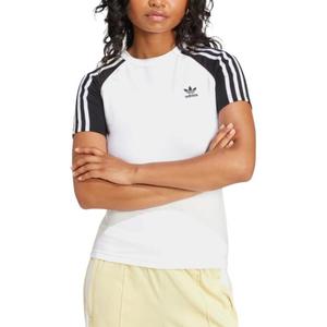 Adidas Originals Adidas Женская футболка Adicolor 3 Stripes Raglan Slim белая/черная