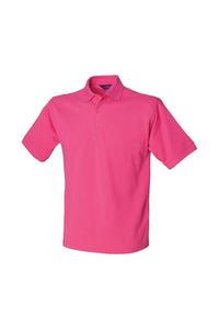 Рубашка поло из плотного поликоттона Henbury, розовый