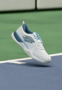 Теннисные кроссовки raptor hyperpulse 100 iii для игры на любом корте Lotto, All White/Mallard Blue/Clear Sky