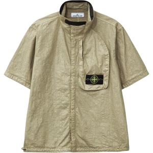 Рубашка с нашивкой Compass STONE ISLAND, Dark Umber