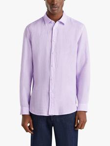 Обычная льняная рубашка Benetton, Lilac