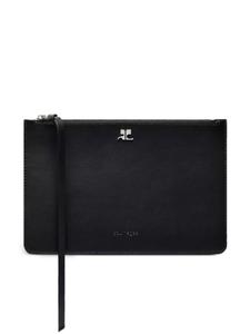 Courrèges кожаный клатч AC, черный