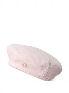 Берет с логотипом Maison Michel, розовый